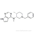 7H-Pyrrolo[2,3-d]pyriMidin-4-aMine, N-Methyl-N-[(3R,4R)-4-Methyl-1-(phenylMethyl)-3-piperidinyl]- CAS 477600-73-0